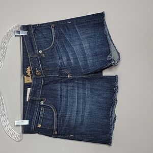 KUT from the Kloth size 6 dark wash Gidget frey shorts
